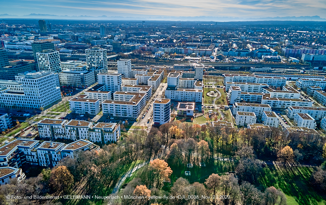 21.11.2020 - Hirschgarten mit Paketposthalle in München